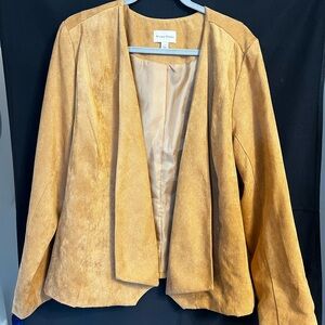 Women’s light jacket. Suede, tan with golden tint.